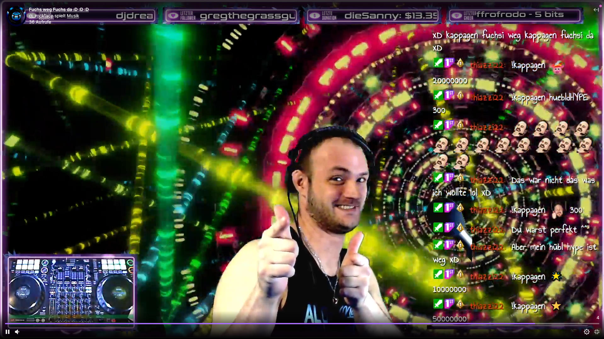 DJ Setup am Schreibtisch